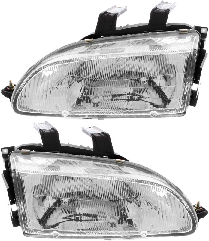1992-1995 Honda Civic Headlights Driver Left and Passenger Right Side Halogen