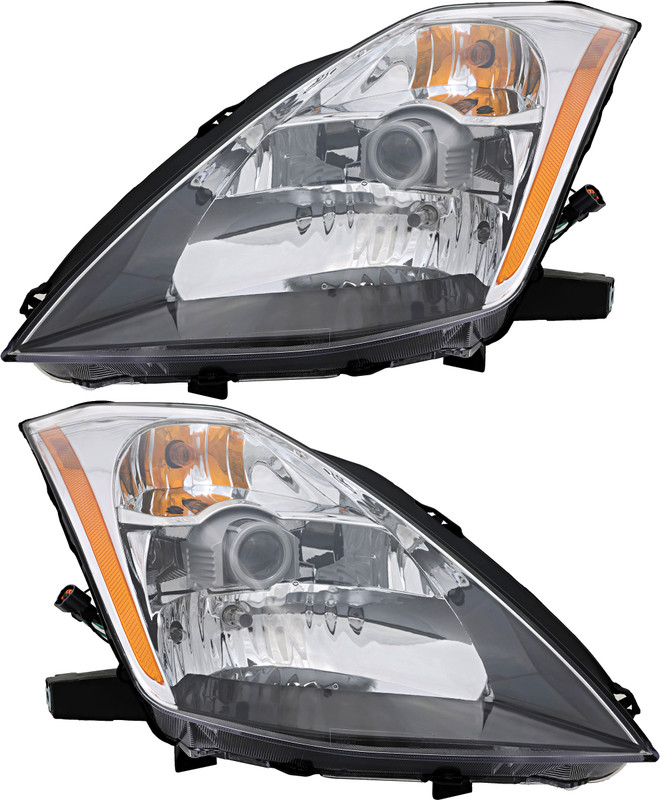 2003-2005 Nissan 350Z Headlights Driver Left and Passenger Right Side HID/Xenon