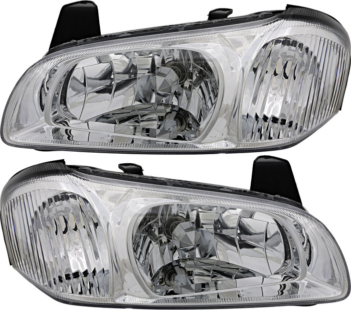 1999-2001 Nissan Maxima Headlights Driver Left and Passenger Right Side Halogen