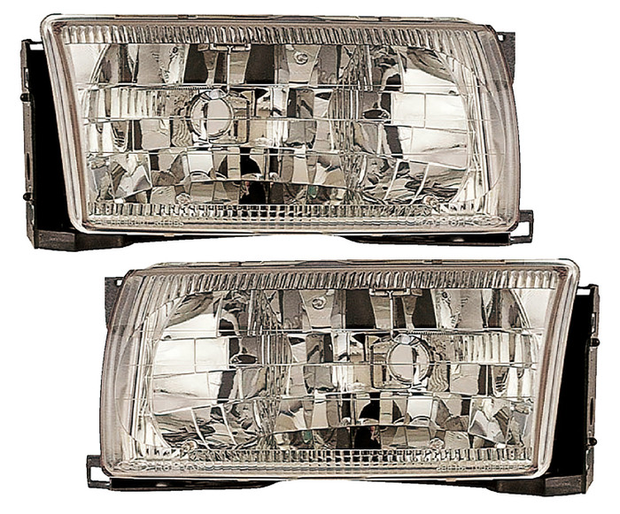 1996-1998 Nissan Quest Headlights Driver Left and Passenger Right Side Halogen