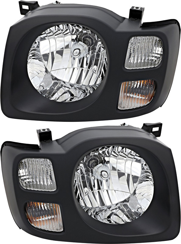 2002-2004 Nissan Xterra XE Headlights Driver Left and Passenger Right Side Halogen