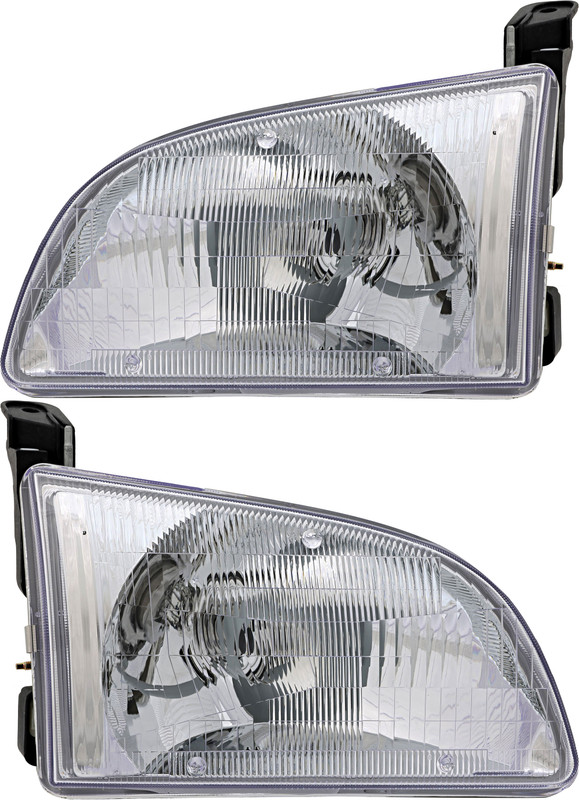 1998-2000 Toyota Sienna Headlights Driver Left and Passenger Right Side Halogen