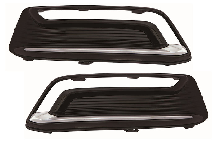 2014-2020 Chevrolet Impala Fog Light Cover Driver Left and Passenger Right Side With Day Time Running Light