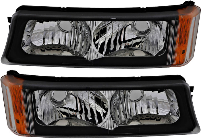 2003-2007 Chevrolet Silverado 1500 Parking Light Driver Left and Passenger Right Side Without Body Cladding