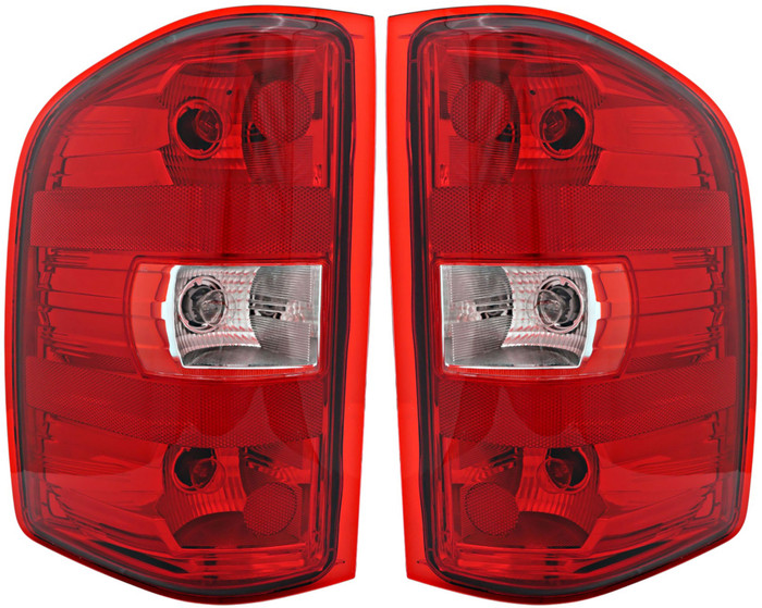2007-2013 Chevrolet Silverado 2500 Tail Light Driver Left and Passenger Right Side