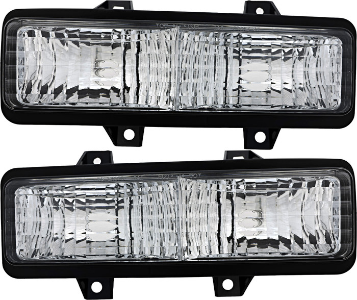 1989-1991 Chevrolet Blazer Parking Light Driver Left and Passenger Right Side For Models With Dual Headlights