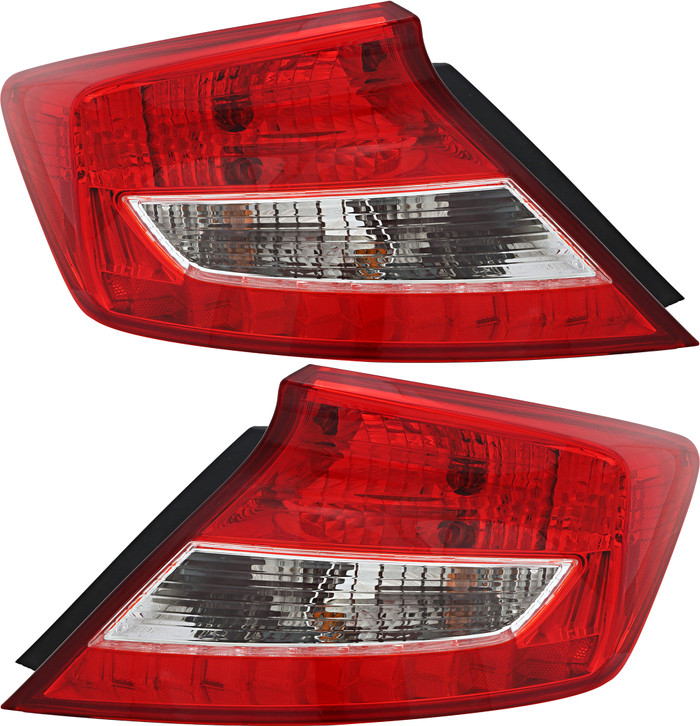 2012-2013 Honda Civic Coupe Tail Light Driver Left and Passenger Right Side