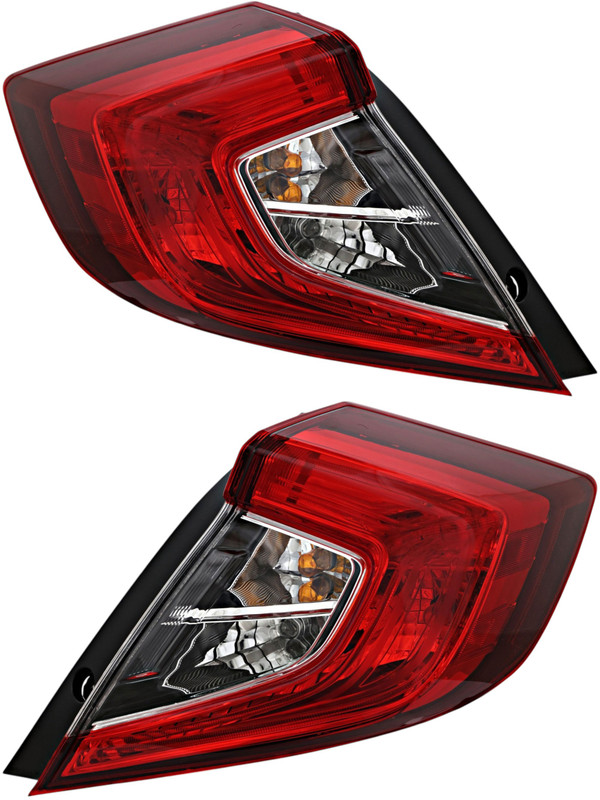 2016-2020 Honda Civic Sedan Tail Light Driver Left and Passenger Right Side