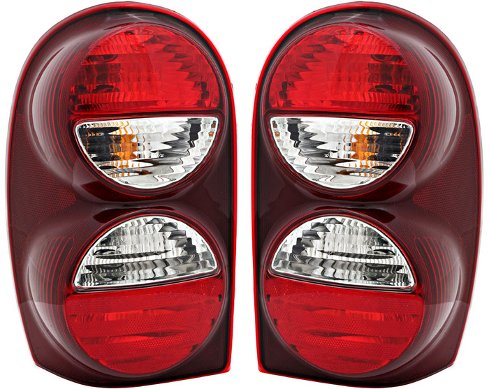 2005-2007 Jeep Liberty Tail Light Driver Left and Passenger Right Side Without Tail Lamp Guard