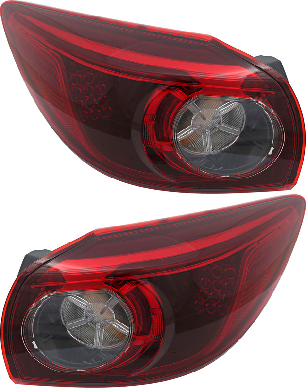 2014-2018 Mazda 3 Hatchback Tail Light Driver Left and Passenger Right Side LED