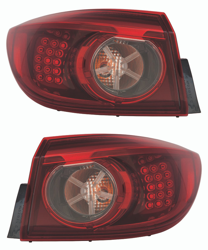 2014-2018 Mazda 3 Sedan Tail Light Driver Left and Passenger Right Side LED
