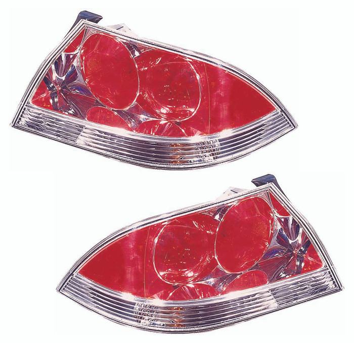2004-2007 Mitsubishi Lancer Sedan OZ Rally, Ralliart Tail Light Driver Left and Passenger Right Side