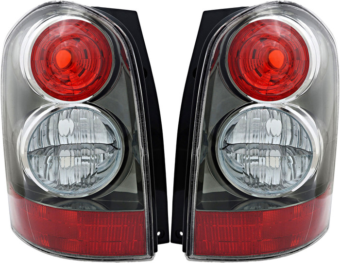 2004-2006 Mazda MPV Tail Light Driver Left and Passenger Right Side With Rocker Moldings