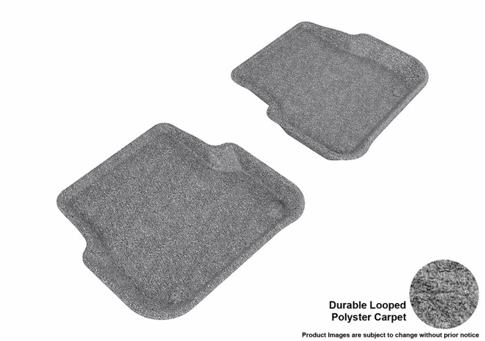 2006-2011 Audi A6 Floor Mats Liners Rear Row Classic Gray