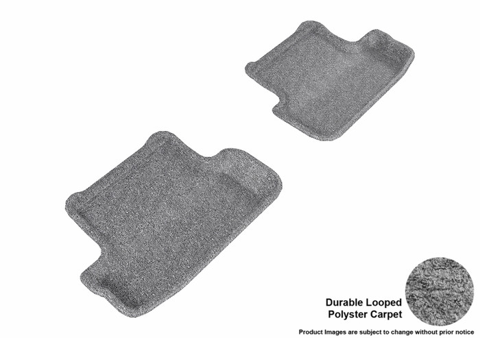 2009-2017 Audi S5 Floor Mats Liners Rear Row Classic Gray