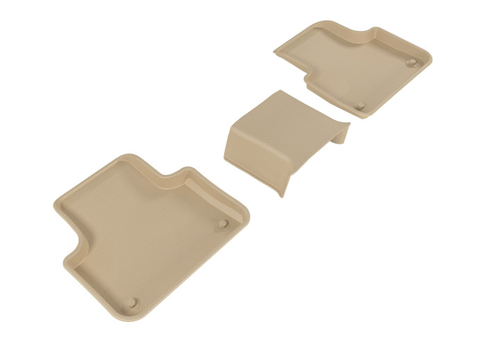 2020-2022 Audi SQ7 Floor Mats Liners Rear Row Kagu Tan