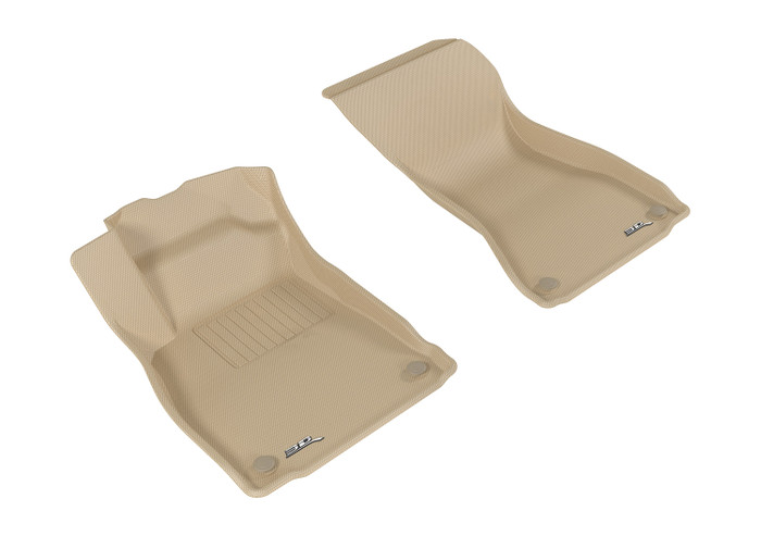 2017-2022 Audi A4 Floor Mats Liners Front Row Kagu Tan