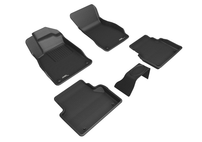 2020-2022 Audi A6 Allroad Floor Mats Liners Front and Rear Row Kagu Black