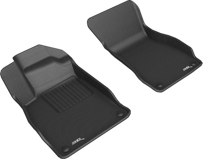 2019-2022 Audi A6 Floor Mats Liners Front Row Kagu Black