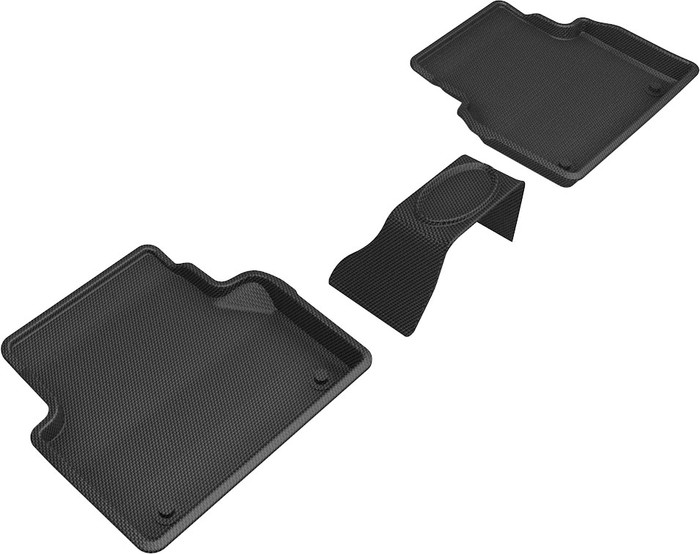 2020-2022 Audi S7 Floor Mats Liners Rear Row Kagu Black