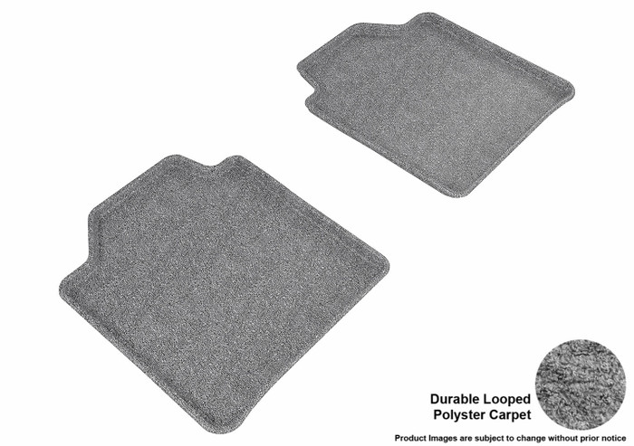2013-2019 BMW 3 Series Gran Turismo Floor Mats Liners Rear Row Classic Gray sDrive