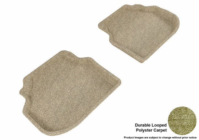 2011-2014 BMW 5 Series Sedan Floor Mats Liners Rear Row Classic Tan