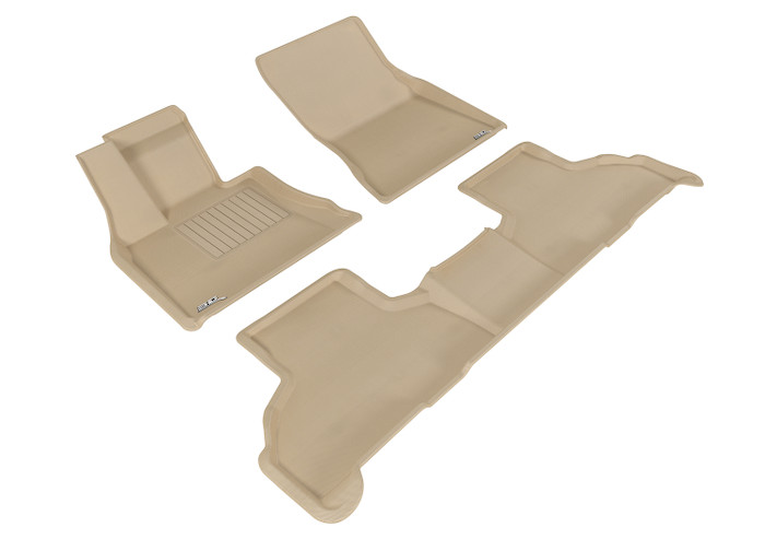 2014-2018 BMW X5 F15 Floor Mats Liners Front and Rear Row Kagu Tan