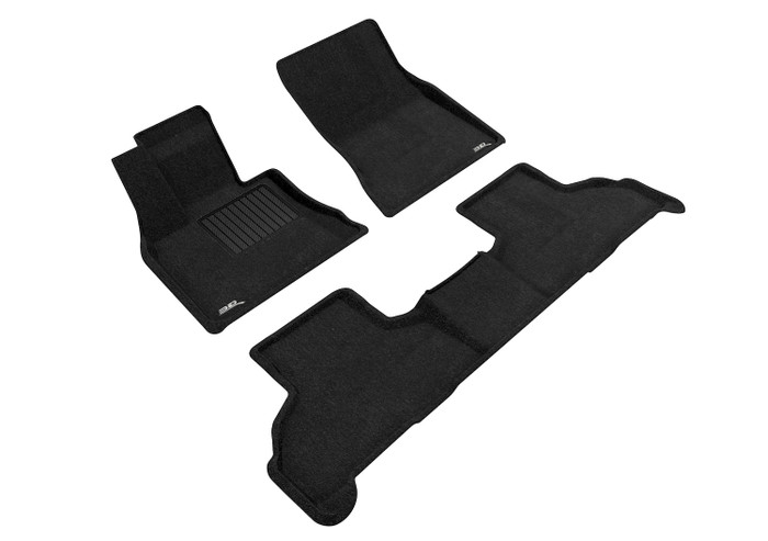 2015-2019 BMW X6 F16 Floor Mats Liners Front and Rear Row Elegant Black