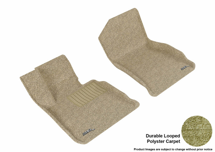2014-2020 BMW 4 Series Floor Mats Liners Front Row Classic Tan Convertible sDrive
