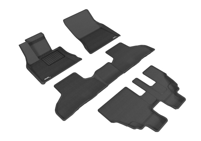 2014-2018 BMW X5 Floor Mats Liners Front and Rear Row Kagu Black