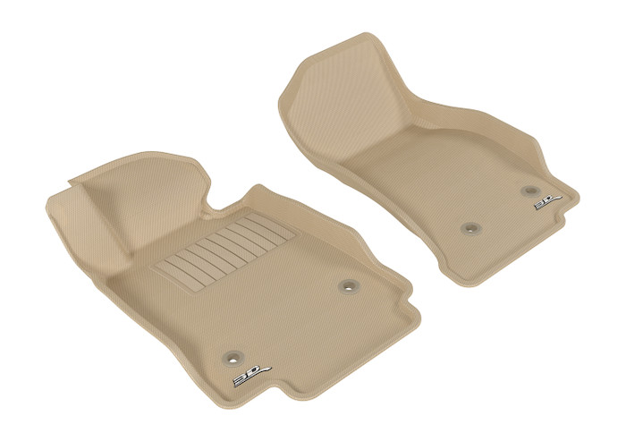 2014-2019 Cadillac CTS Floor Mats Liners Front Row Kagu Tan