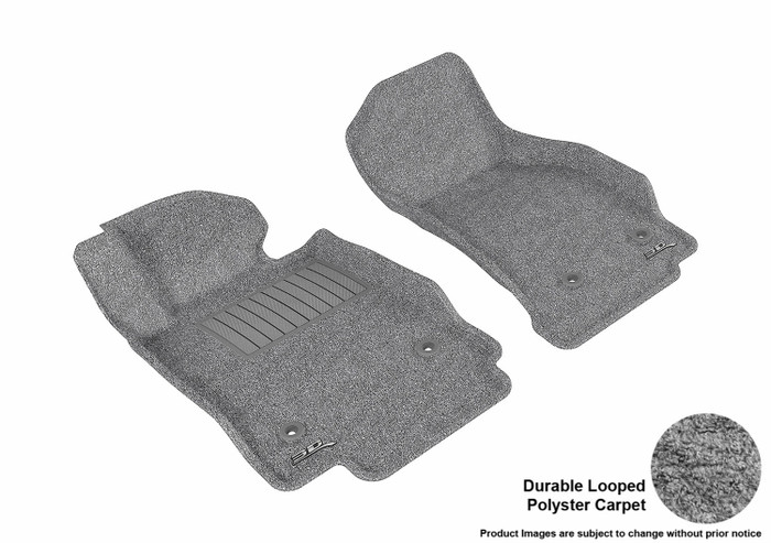 2014-2019 Cadillac CTS Floor Mats Liners Front Row Classic Gray