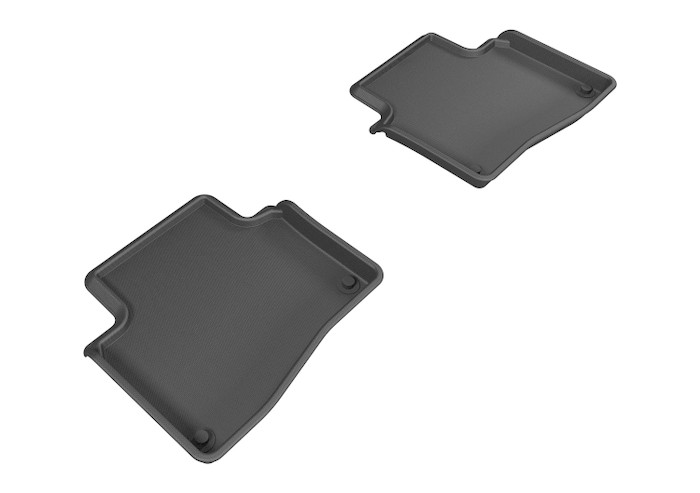 2013-2019 Cadillac XTS Floor Mats Liners Rear Row Kagu Black