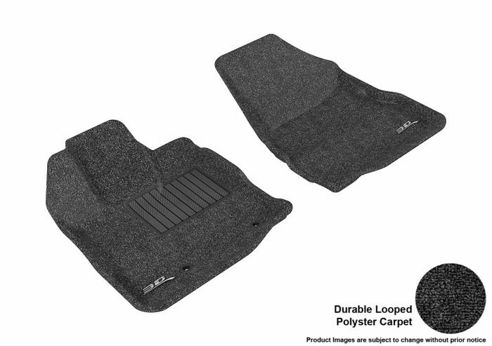 2010-2017 GMC Terrain Floor Mats Liners Front Row Classic Black