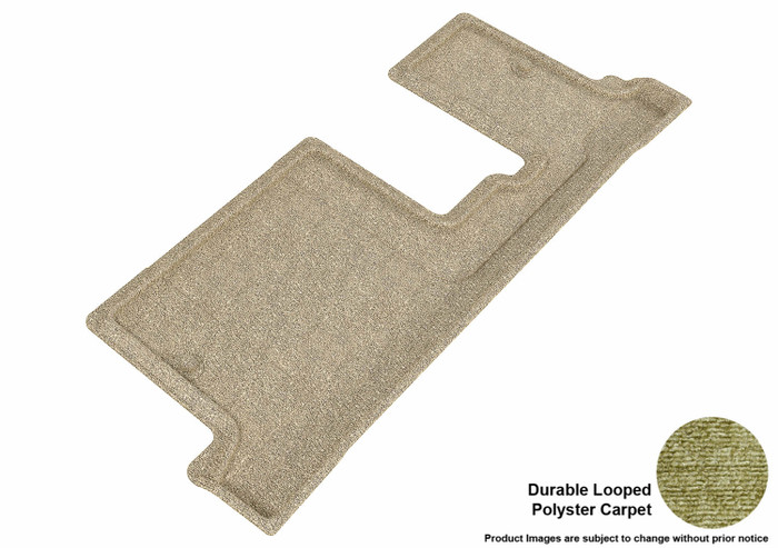 2009-2017 Chevrolet Traverse Floor Mats Liners 3rd Rear Row Classic Tan 8 Seat