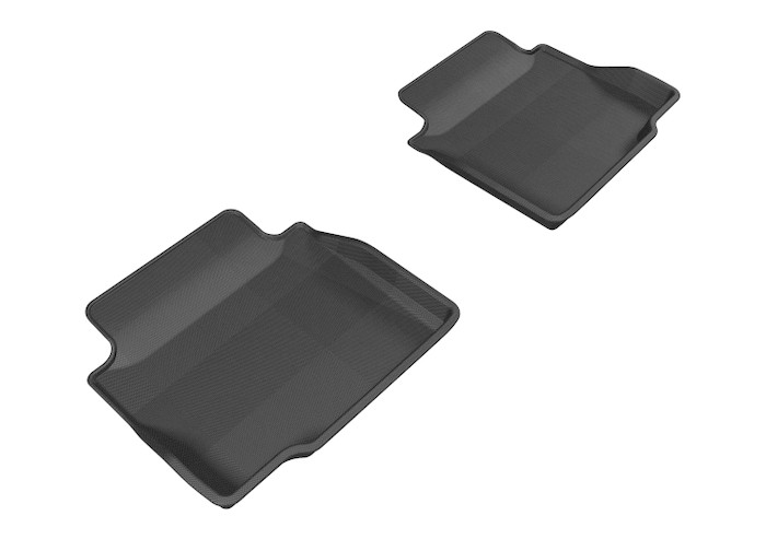 2014-2015 Chevrolet Impala Limited Floor Mats Liners Rear Row Kagu Black
