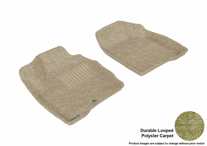 2014-2015 Chevrolet Impala Limited Floor Mats Liners Rear Row Classic Tan