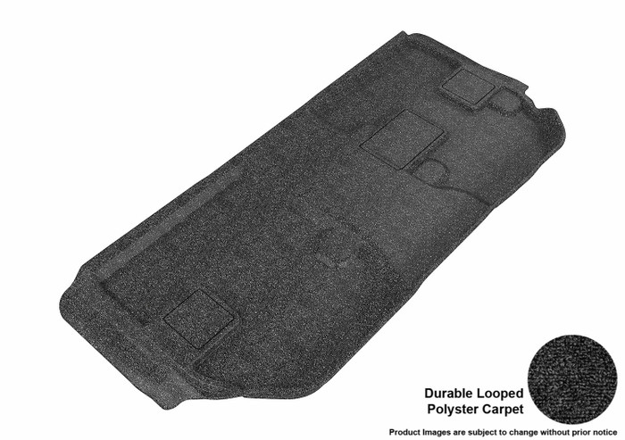 2007-2014 Chevrolet Suburban Floor Mats Liners 3rd Rear Row Classic Black 8 Seat