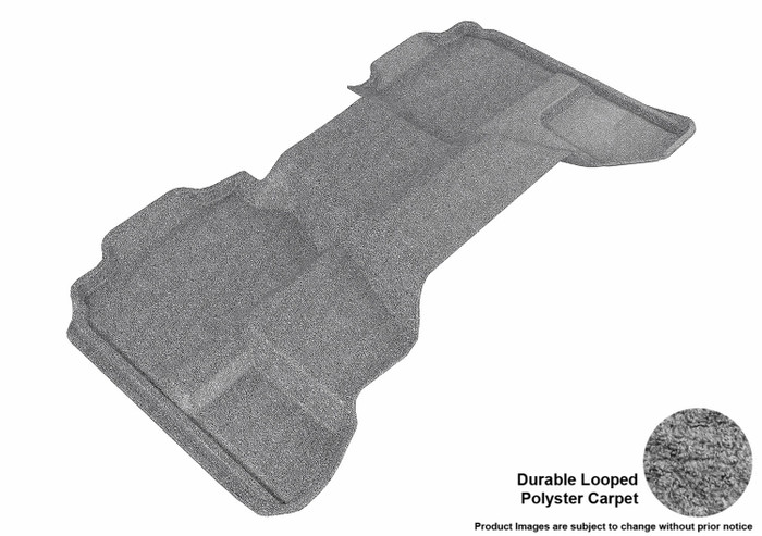 2007-2013 Chevrolet Silverado 1500 Extended Cab Floor Mats Liners Rear Row Classic Gray