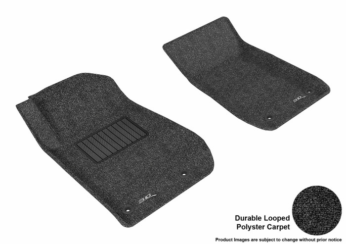 2014-2017 Chevrolet SS Floor Mats Liners Front Row Classic Black