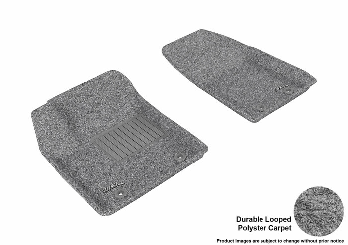 2012-2014 Dodge Avenger Floor Mats Liners Front Row Classic Gray