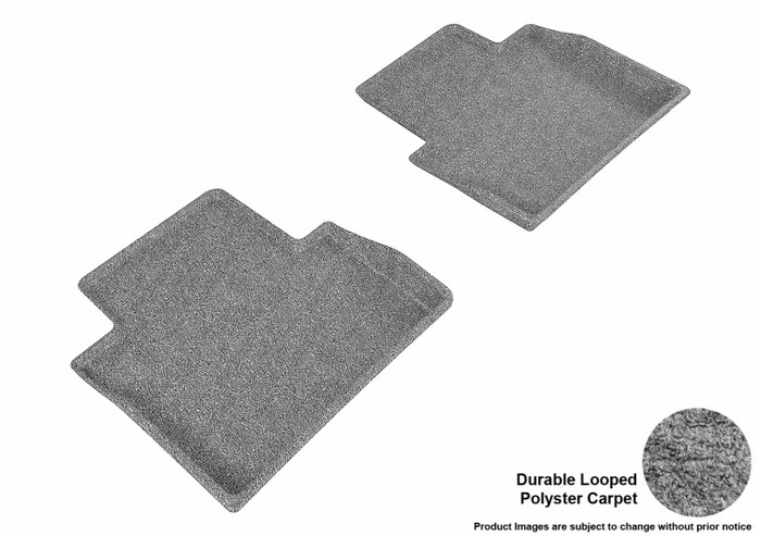 2015-2017 Chrysler 200 Floor Mats Liners Rear Row Classic Gray