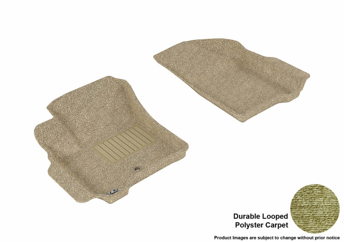 2009-2012 Dodge Journey Floor Mats Liners Front Row Classic Tan