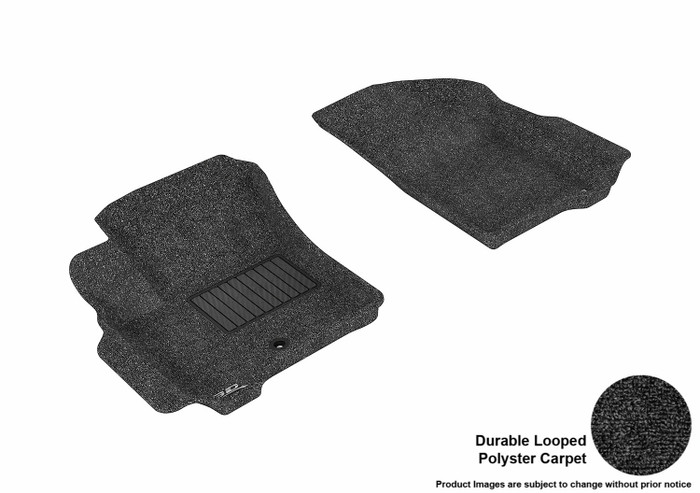 2009-2012 Dodge Journey Floor Mats Liners Front Row Classic Black