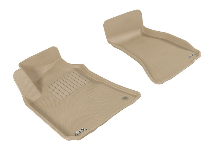 2008-2010 Dodge Challenger Floor Mats Liners Front Row Kagu Tan
