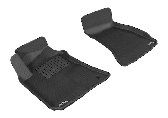 2008-2010 Dodge Challenger Floor Mats Liners Front Row Kagu Black