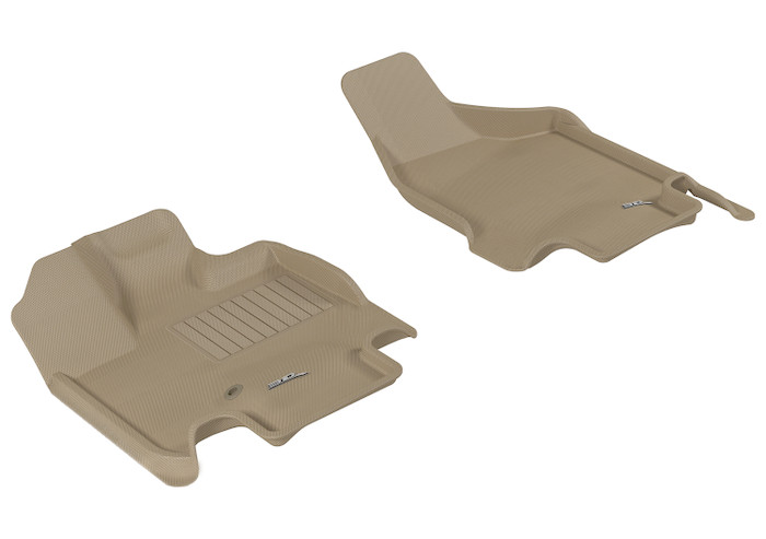 2008-2020 Dodge Grand Caravan Floor Mats Liners Front Row Kagu Tan