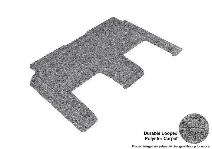 2008-2020 Dodge Grand Caravan Floor Mats Liners Rear Row Classic Gray w/ stow&Go bucket 2nd row 7 Seat