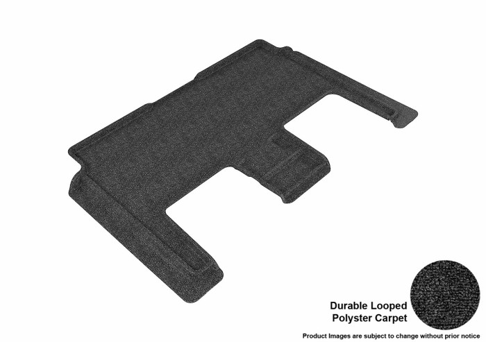 2008-2020 Dodge Grand Caravan Floor Mats Liners Rear Row Classic Black w/ stow&Go bucket 2nd row 7 Seat
