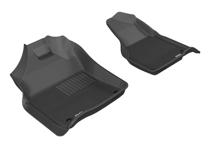 2012-2018 Dodge Ram 3500 Regular Cab Floor Mats Liners Front Row Kagu Black